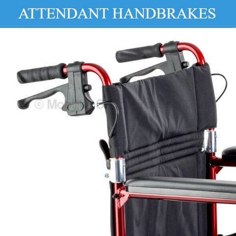 AUSCARE Shopper 12 Attendant Propelled Wheelchair Handbrakes