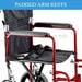 AUSCARE Shopper 12 Attendant Propelled Wheelchair Padded Armrests