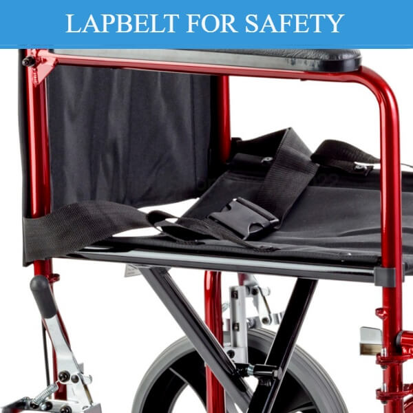 AUSCARE Shopper 12 Attendant Propelled Wheelchair Seat Belt