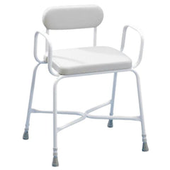 Bariatric Shower Stool with arms with Padded Seat and Back
