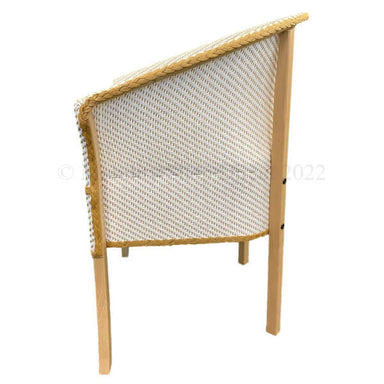 Basketweave Bedside Commode Side View