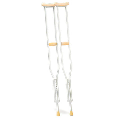 CAREQUIP Lightweight & Adjustable Underarm Crutches