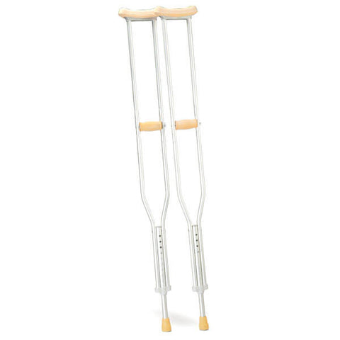 CAREQUIP Lightweight & Adjustable Underarm Crutches