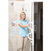 Ceiling to Floor Grab Bar with Curved Handle In Shower
