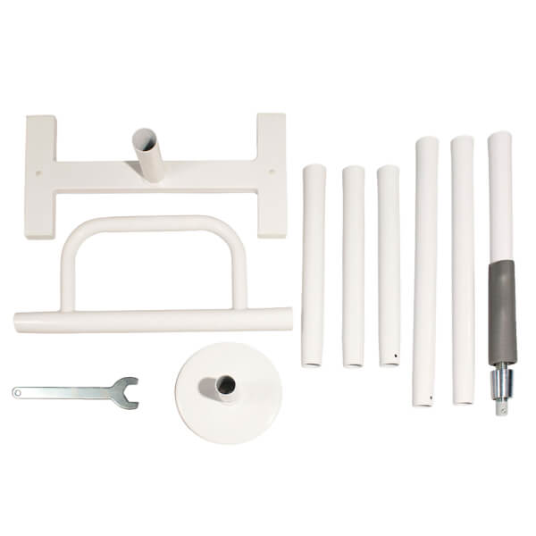 Ceiling to Floor Grab Bar with Handle Inclusions