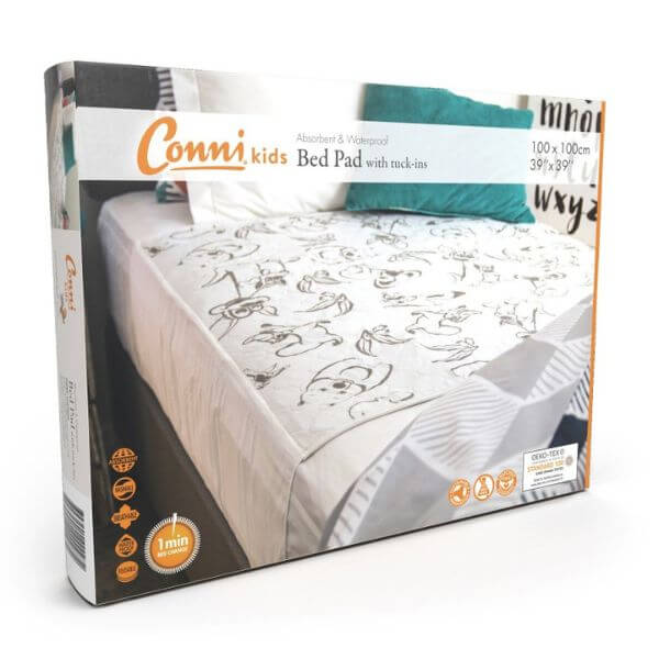 Child Bed Pad with Tuck-Ins Packed