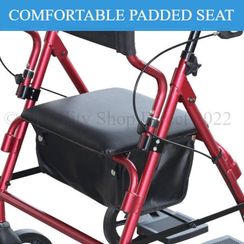 DAYS 2-IN-1 Hybid Walker and Transit Chair Padded Seat