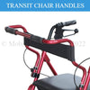 Image of DAYS 2-IN-1 Hybid Walker and Transit Chair Push Handles
