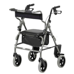 DAYS 2-in-1 Walker Transport Chair Combination Silver