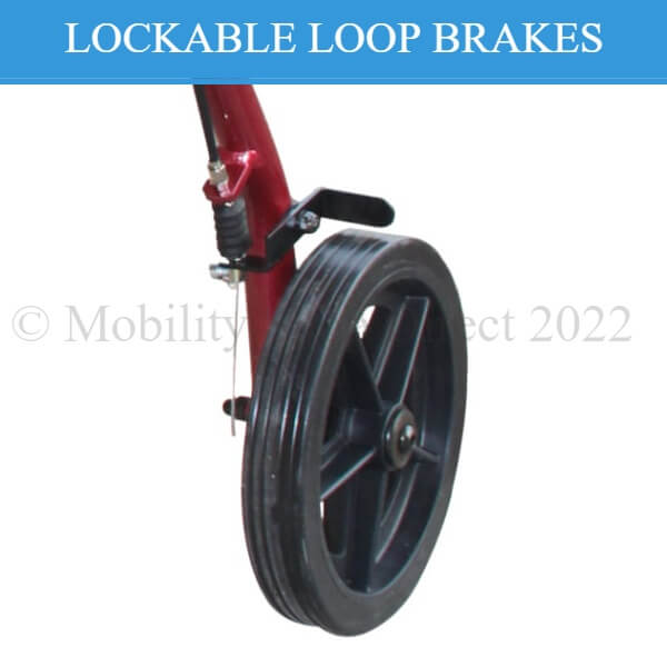 DAYS Heavy Duty Outdoor Bariatric Walker DAYS-HD Lockable Loop Brakes