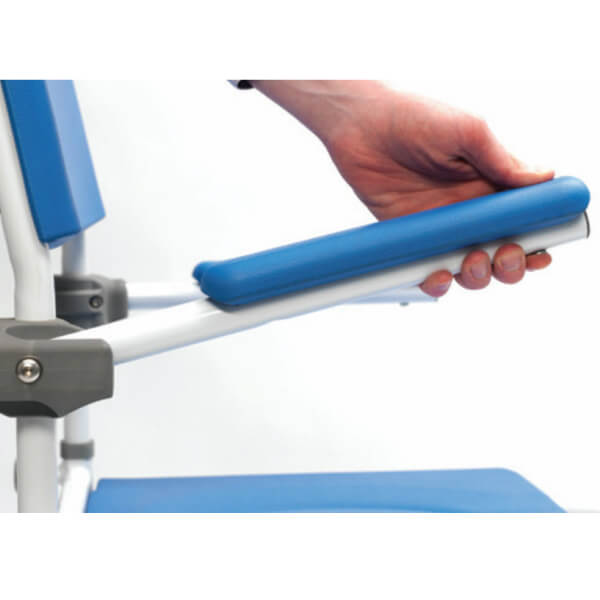 DRIVE Aston Compact Mobile Shower Commode Convenient Swingback Arms