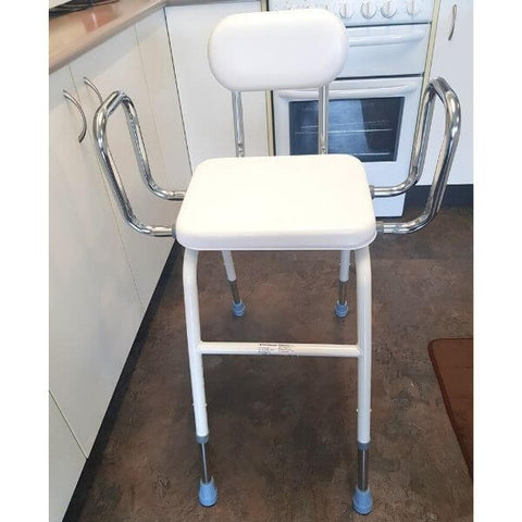 Days Kitchen Perching Stool Front View Near Benchtop