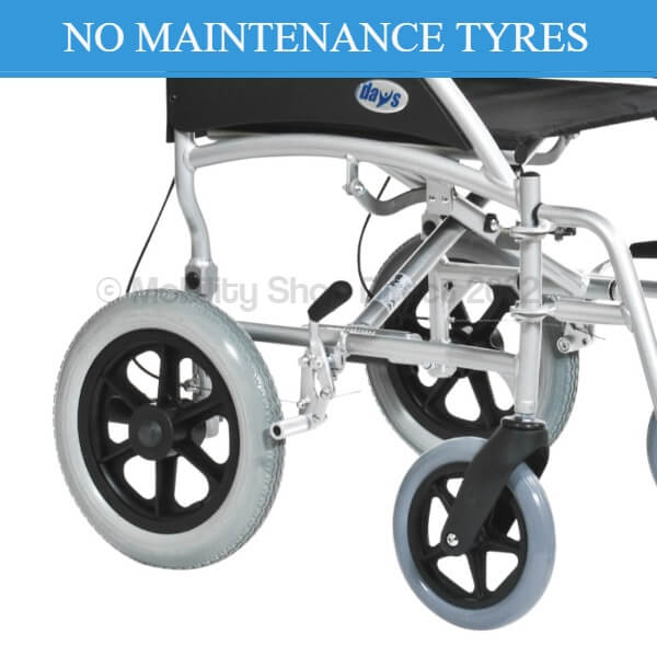 Days Swift Transit Attendant Wheelchair Solid Tyres