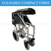 Days Swift Transit Wheelchair Folded into Compact Form