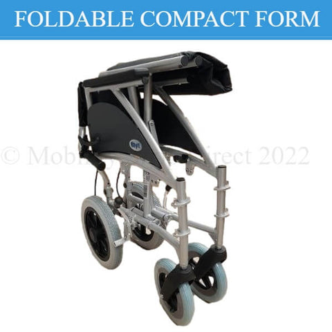 Days Swift Transit Wheelchair Folded into Compact Form