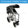 Image of Days Swift Transit Wheelchair Folded into Compact Form