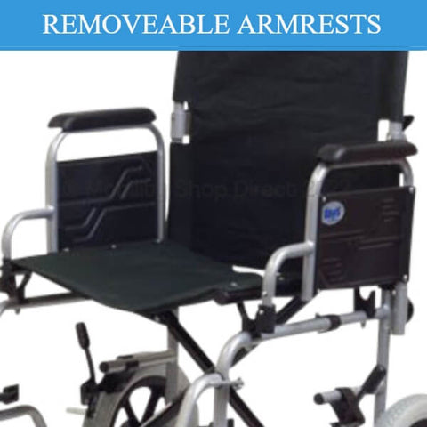 Days Whirl Attendant Propelled Wheelchair Removeable Armrests