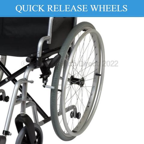 Days Whirl Self Propelled Wheelchair Quick Release Wheels