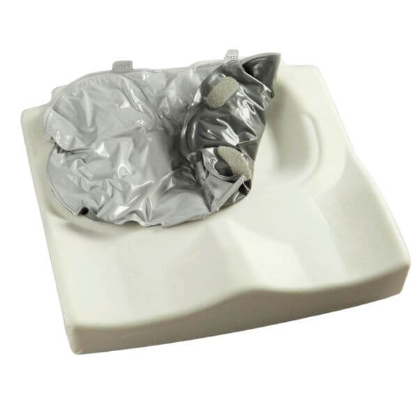 Foam Cushion with Curved Bottom and Flow Pad