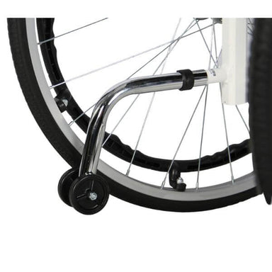 Foldable Lightweight Self Propelled Wheelchair with Flip Up Armrest Anti Tipper