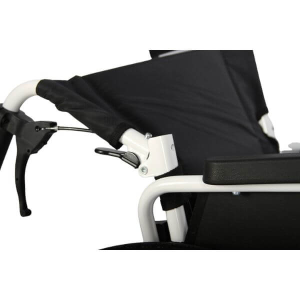 Foldable Lightweight Self Propelled Wheelchair with Flip Up Armrest Push Handles