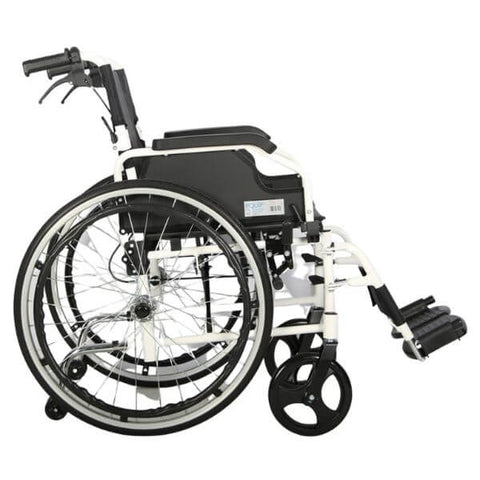 Foldable Lightweight Self Propelled Wheelchair with Flip Up Armrest Side