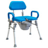 Image of Folding Commode Shower Deluxe Chair