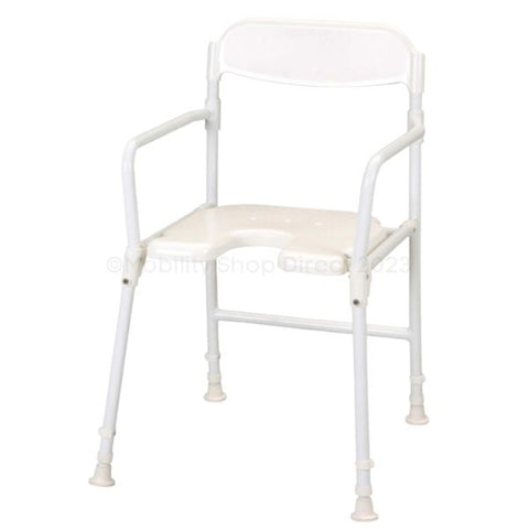 Folding Shower Chair with Cut Away Front