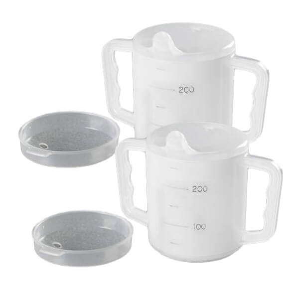 HOMECRAFT Two Handed Mugs with Sprout & Splash Lids 270ml