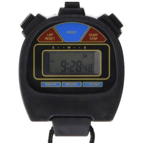Handheld Stopwatch with Large Buttons and Lanyard Close