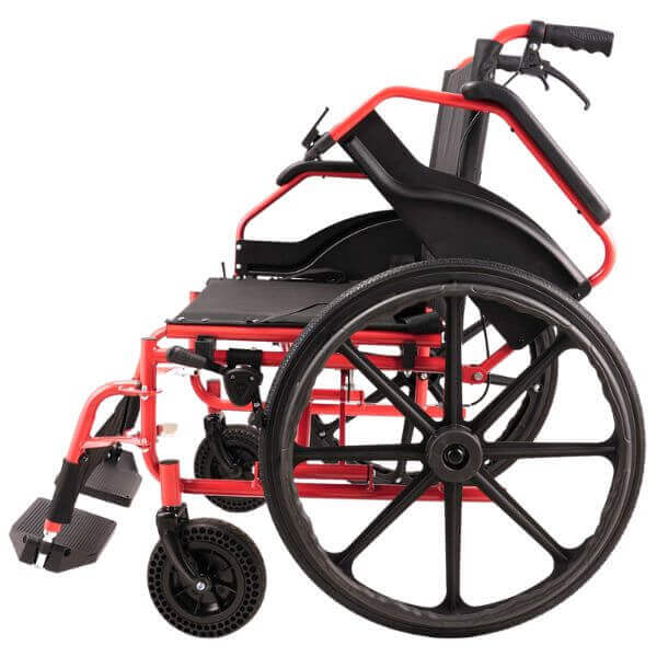 Heavy Duty Bariatric Steel Wheelchair Side