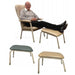 High Back Chair Dining Matching Leg Rest Stool