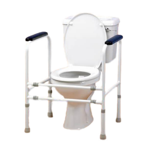 Homecraft Adjustable Height and Width Toilet White Background