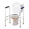 Image of Homecraft Adjustable Height and Width Toilet White Background