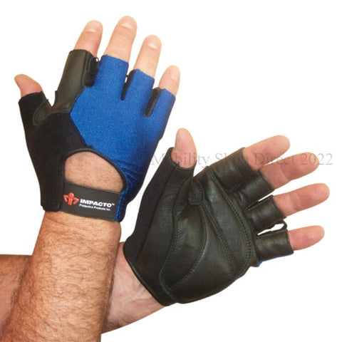 Impacto Wheelchair Gloves Half Finger Pair