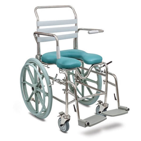 JUVO Bariatric Mobile Self Propelled Shower Commode