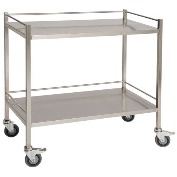 Large Medical Instrument Trolley with Rails. Durable, Versatile, and ...