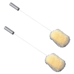 Long Handled Lambswool Pad for Powdering (Double Pack)