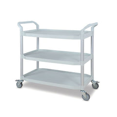 Medical Utility Cart 1100mm x 52mm with 3 Shelves No Panel