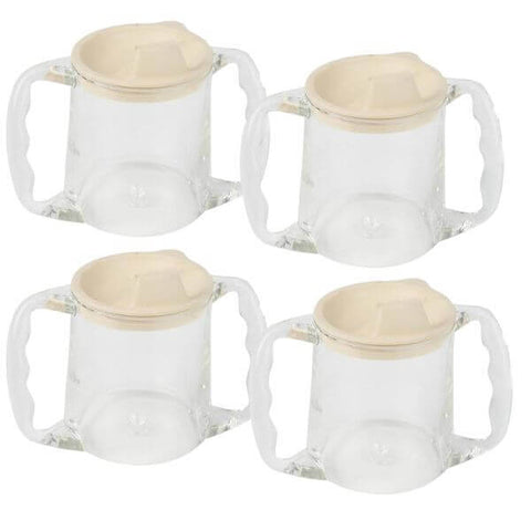 Mug with Two Contoured Handles (4 Pack)