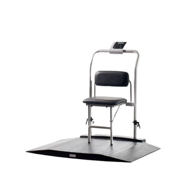 Multifunction Wheelchair Scale with Two Ramps and Seat