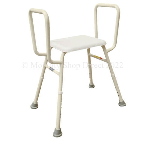 Non-Padded Shower Stool with Arm Supports PQ108L Main Image