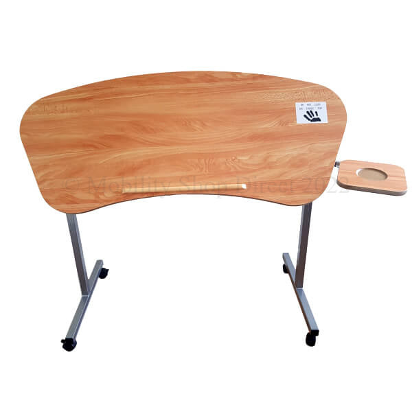 Over Arm Chair Table Tilting Table Fully Tilted