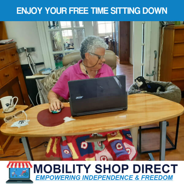 Over Arm Chair Table Tilting Table Happy Customer