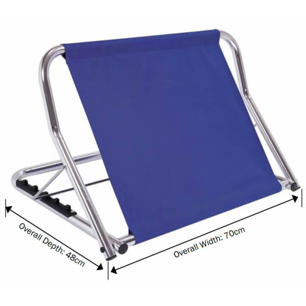 PQUIP Backrest for Bed Adjustable RBE101 Measurements
