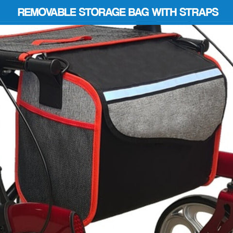 PQUIP Compact Portable Outdoor Rollator PAB350 Convenient Removable Storage Bag with Straps