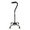 Image of PQUIP Quad Tip Large Cane With TPR Handle Black Right