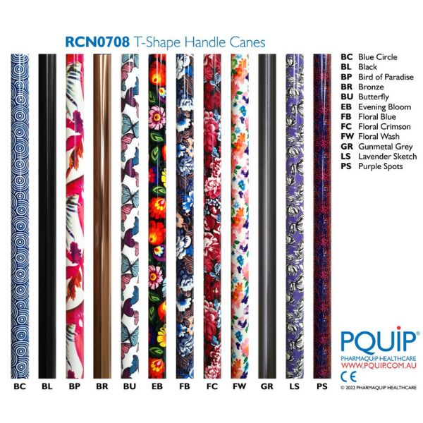 PQUIP T Shape Handle Cane Designs