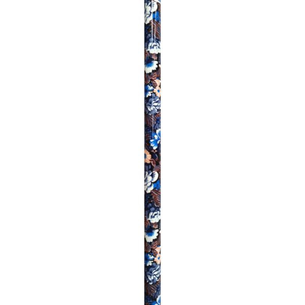 PQUIP T Shape Handle Cane Floral Blue