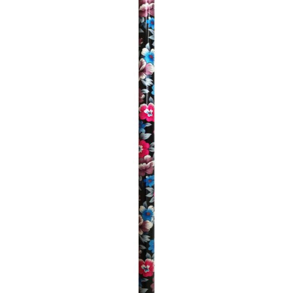 PQUIP T Shape Soft Grip Handle Cane Pretty Flower